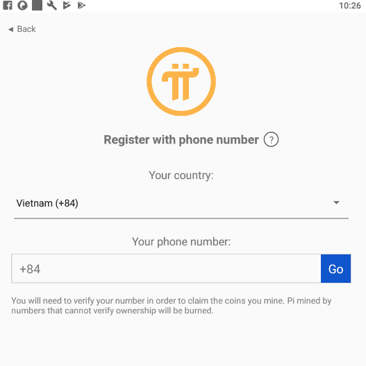 Chọn đăng ký bằng số điện thoại để dễ xác minh